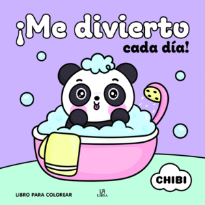 ME DIVIERTO CADA DIA CHIBI- LIBRO PARA COLOREAR- DIBUJO GRANDE